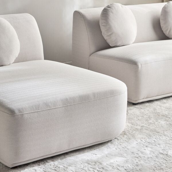 كنب زاوية يسار أدير - بيج