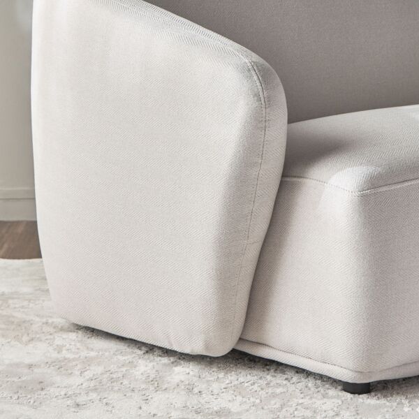 كنب زاوية يمين أدير - بيج