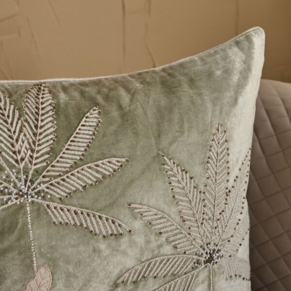 وسادة محشوة مطرزة بأشجار النخيل تمارا 50×50 سم