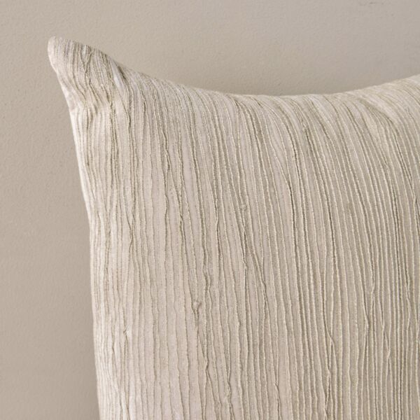 وسادة محشوة دوري مطرزة فاخرة 50x50 سم - عاجي