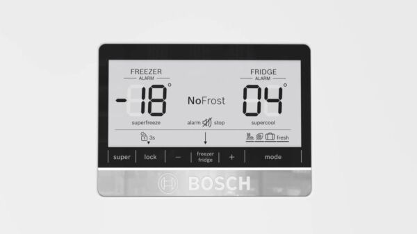 ثلاجة بوش قائمة بذاتها بفريزر علوي 581 لتر - أبيض