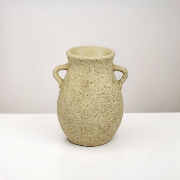 فازة فخار كبيرة ايلا - بيج