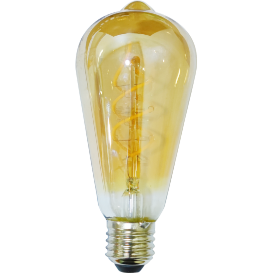 لمبة شمسي 4 واط مع قزاز ذهبي كمثرى حلزوني E27 همر