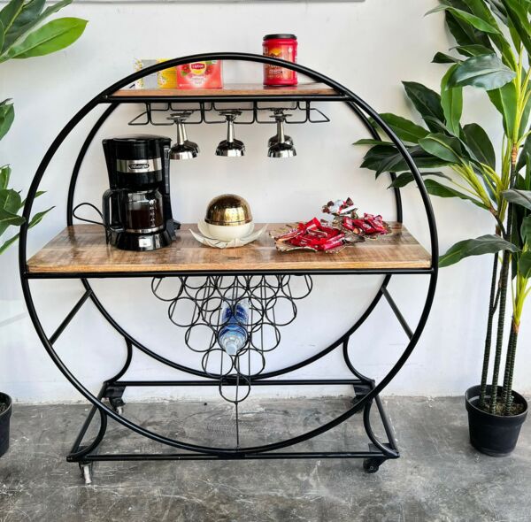 بار وركن قهوة فينو - لون بيج وأسود