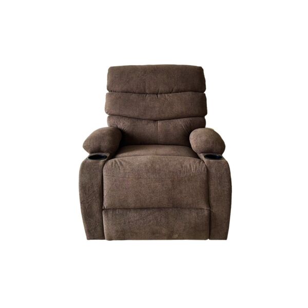 كرسي مفرد استرخاء دوار و هزاز - بني