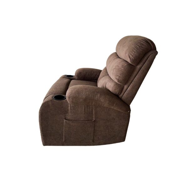 كرسي مفرد استرخاء دوار و هزاز - بني