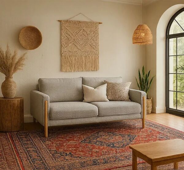 كنبة ثنائية ميلان - رمادي