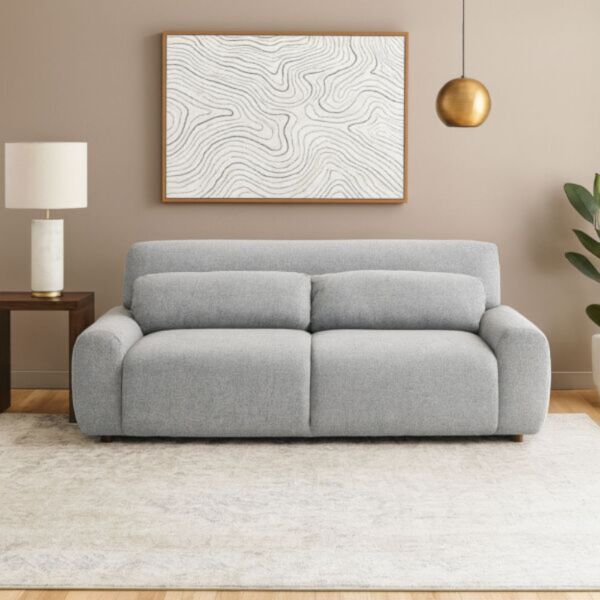 طقم كنب إيليت 3 قطع - رمادي