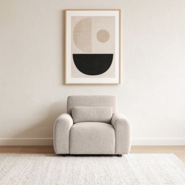 طقم كنب إيليت 3 قطع - بيج