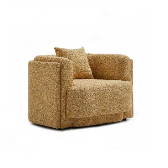 كنبة مفرد لكجورا- اصفر