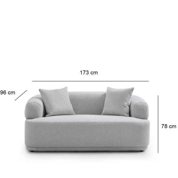 كنبة ثنائية جولي - رمادي