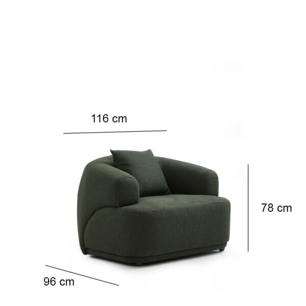 كنبة مفردة رولان - زيتي