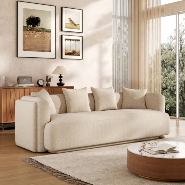 كنبة رباعية لكجورا- بيج