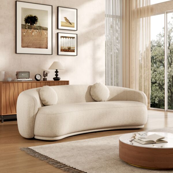 كنبة ثلاثية امارا - بيج فاتح