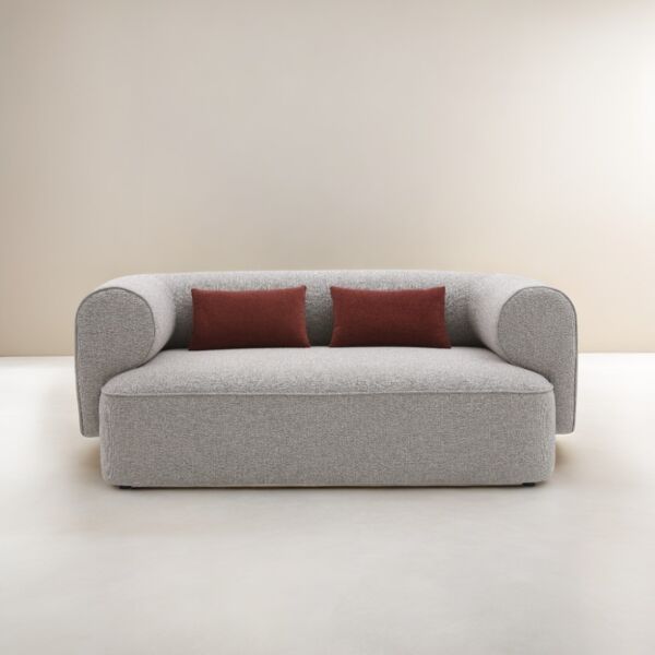 كنبة ثنائية رامو - رمادي