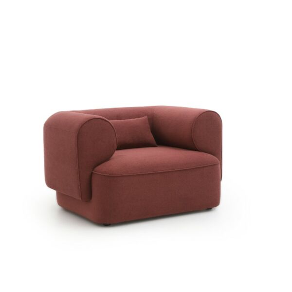 كنبة مفرد رامو - احمر