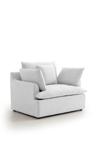 كنبة مفرد ريمان - رمادي فاتح