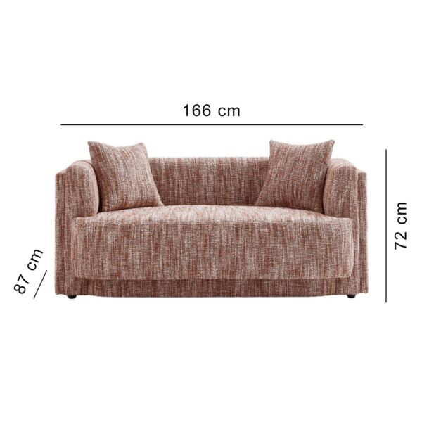 كنبة ثنائية لكجورا- بني