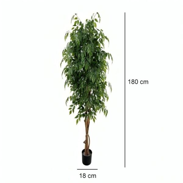 شجرة بانيان صناعية 180 سم - اخضر