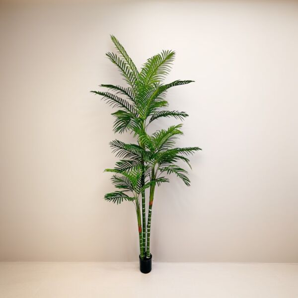 شجرة نخيل خيزران صناعية 220 سم - اخضر