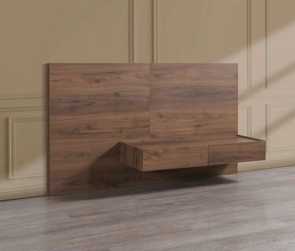 طاولة تزيين بدرجين دايمر - بني غامق