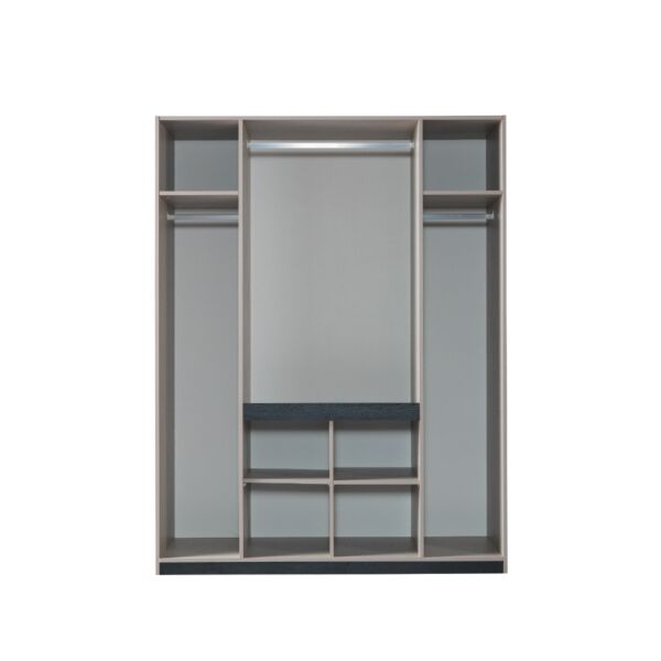 دولاب ملابس 4 ابواب فيرا - بيج وذهبي