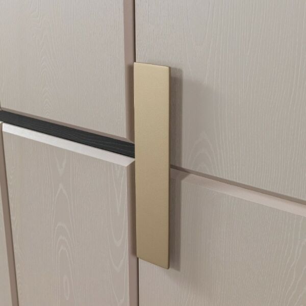 دولاب ملابس 4 ابواب فيرا - بيج وذهبي