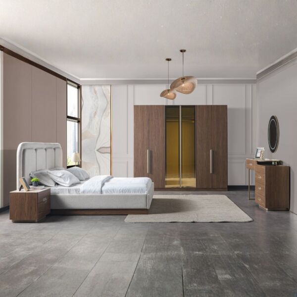 دولاب ملابس كونا 6 ابواب - بني