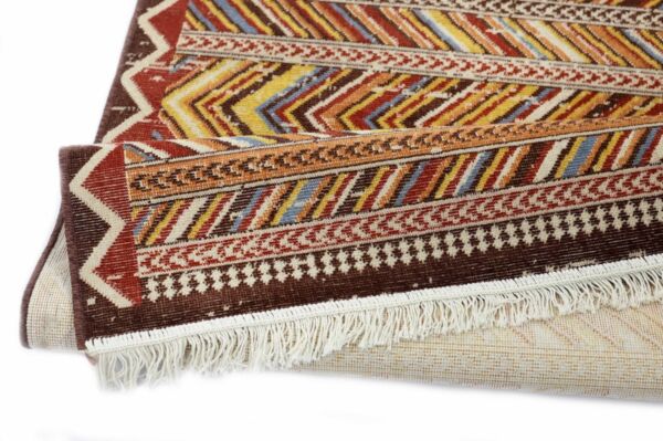 سجاد إلهام سدو بلجيكي خيش - احمر ومتعدد الالوان