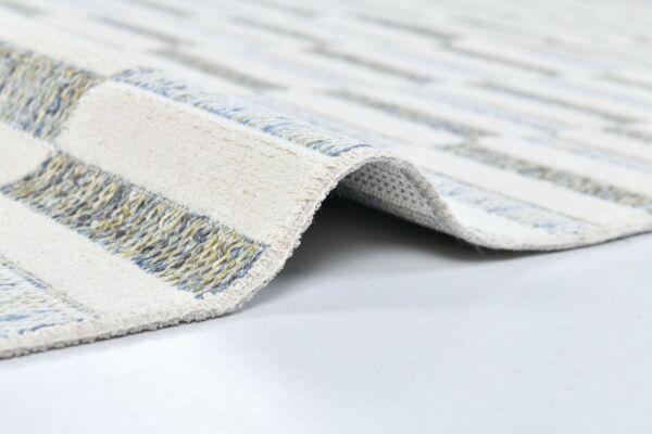 سجاد بيج ومتعدد الالوان أوليفيا مودرن قطن - خيش