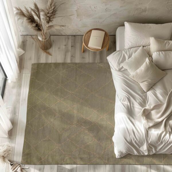 سجاد سراب مودرن تركي - خيش - بيج غامق