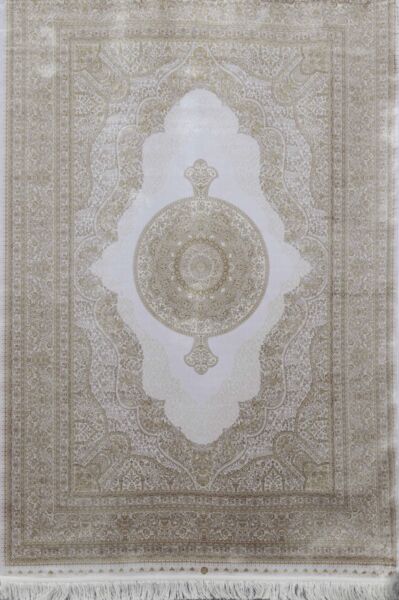 سجاد كلاسيك حرير لوليا تركي - كريمي ومتعدد الالوان