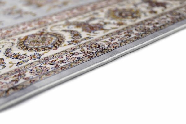 سجاد كلاسيك حرير لوليا تركي - كريمي ورمادي