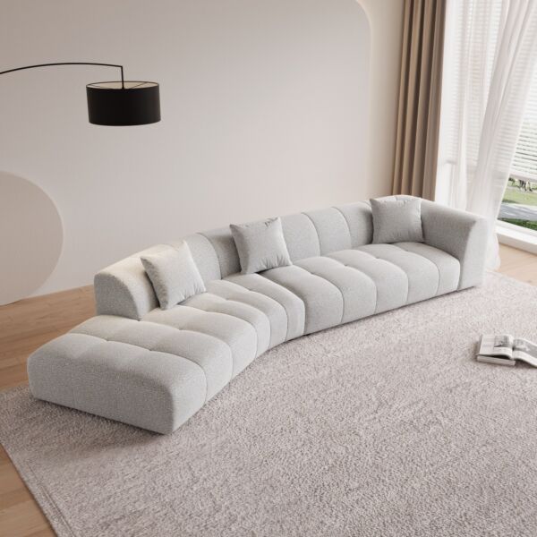 كنب زاوية يسار روبينز - بيج فاتح