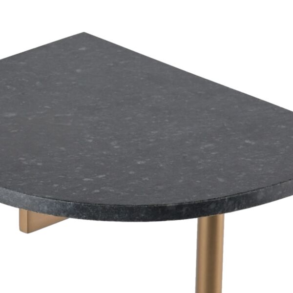 طاولة جانبية رام - ذهبي واسود