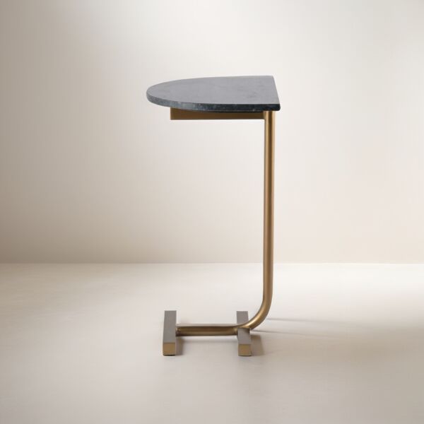 طاولة جانبية رام - ذهبي واسود