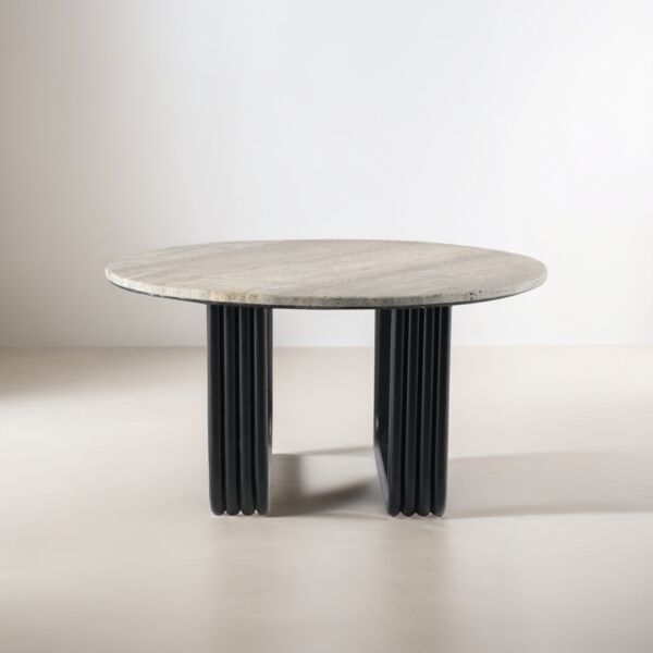 طاولة قهوة توايب - اسود وبيج