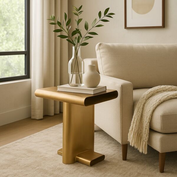 طاولة جانبية صولا - ذهبي