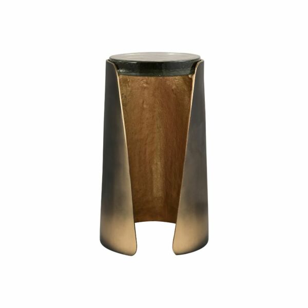 طاولة جانبية جويل - ذهبي معتق وبني عتيق