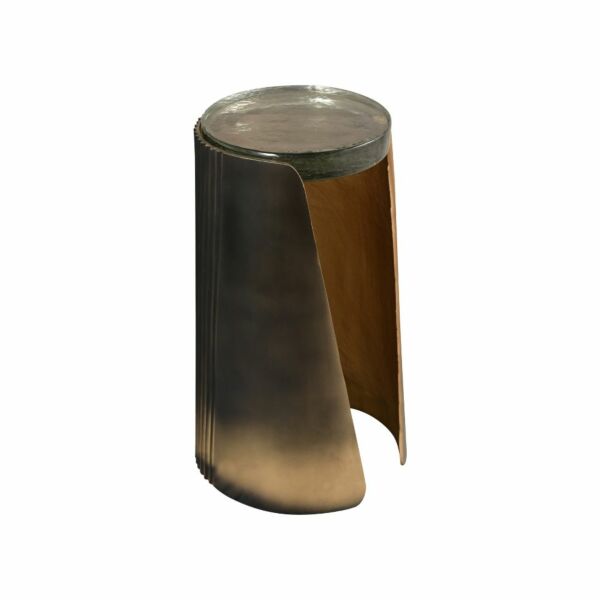 طاولة جانبية جويل - ذهبي معتق وبني عتيق