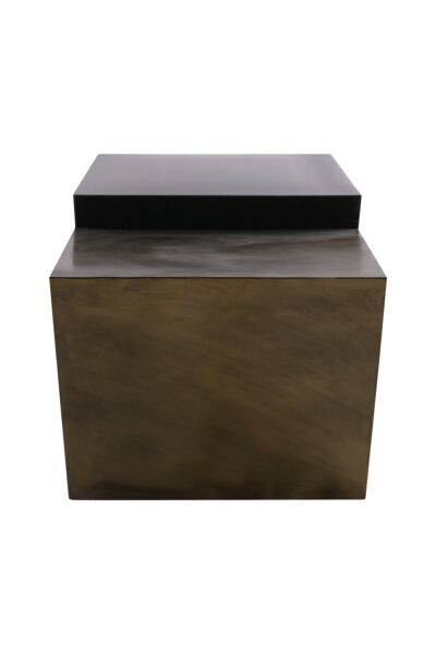 طاولة قهوة لوفال - اسود وبرونزي