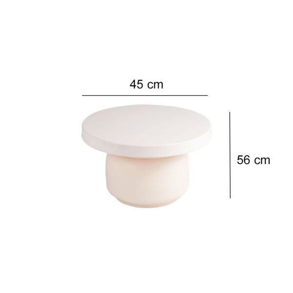 طاولة جانبية ريماس - كريمي