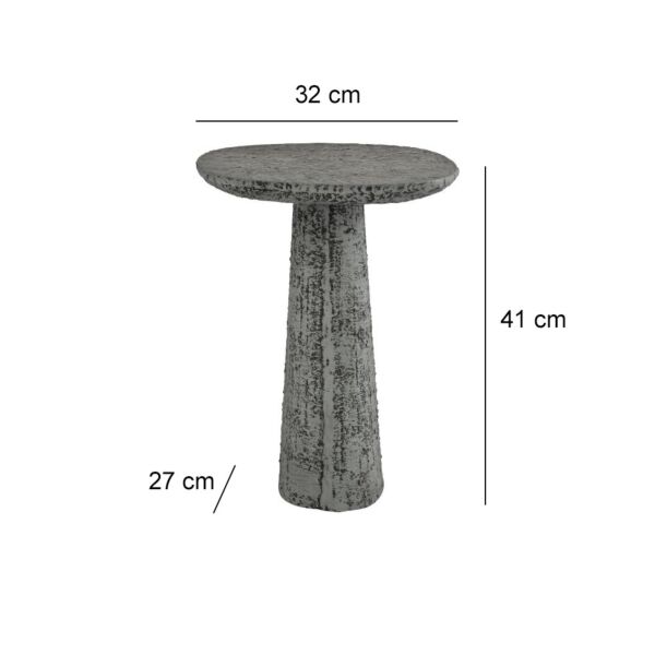 طاولة جانبية ويندي - رمادي