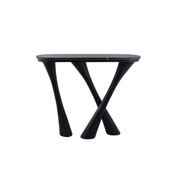 كونسول رخام طبيعي مارانا - اسود