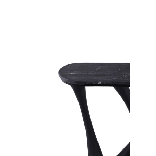 كونسول رخام طبيعي مارانا - اسود