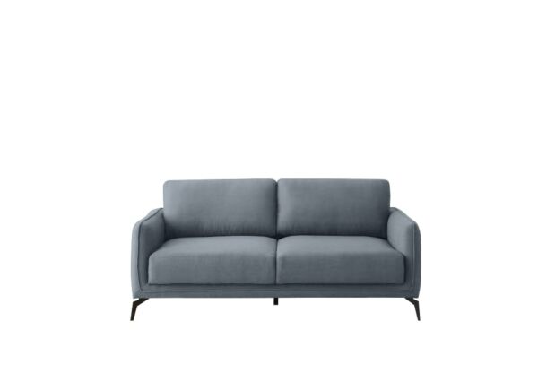 طقم كنب رومو - رمادي فاتح واسود