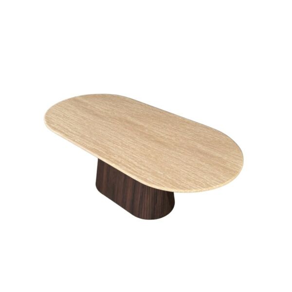 طاولة طعام فيكتوريا 8 اشخاص - بيج وبني