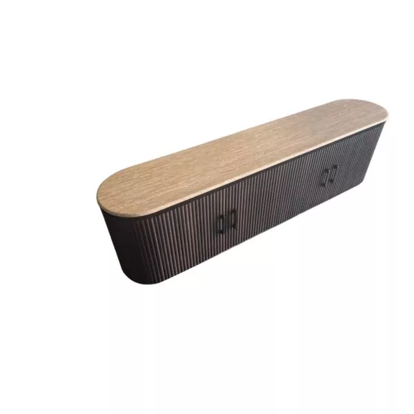 طاولة تلفزيون رواد - بني وبيج