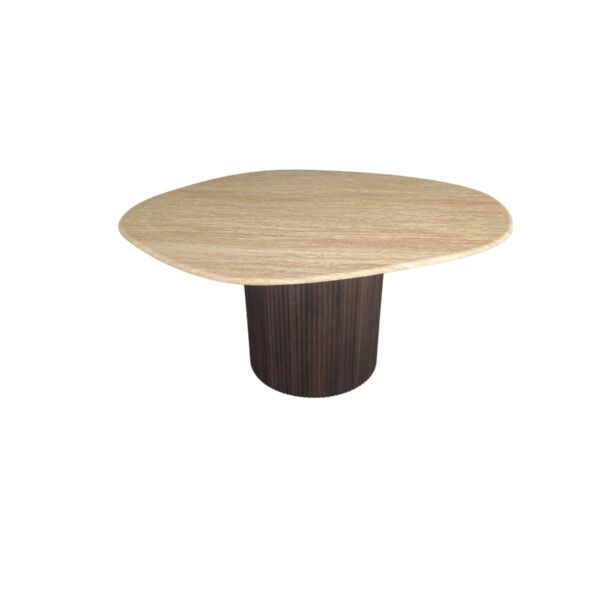 طاولة طعام 4 اشخاص رواد - بني وبيج