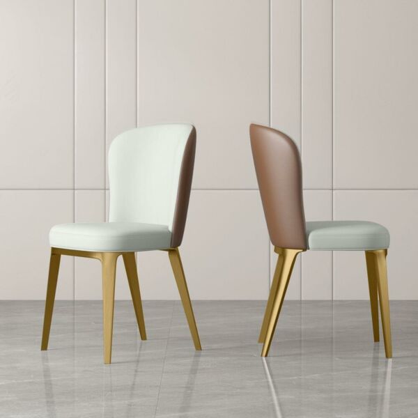 كرسي طعام جوليان - كريمي وبني